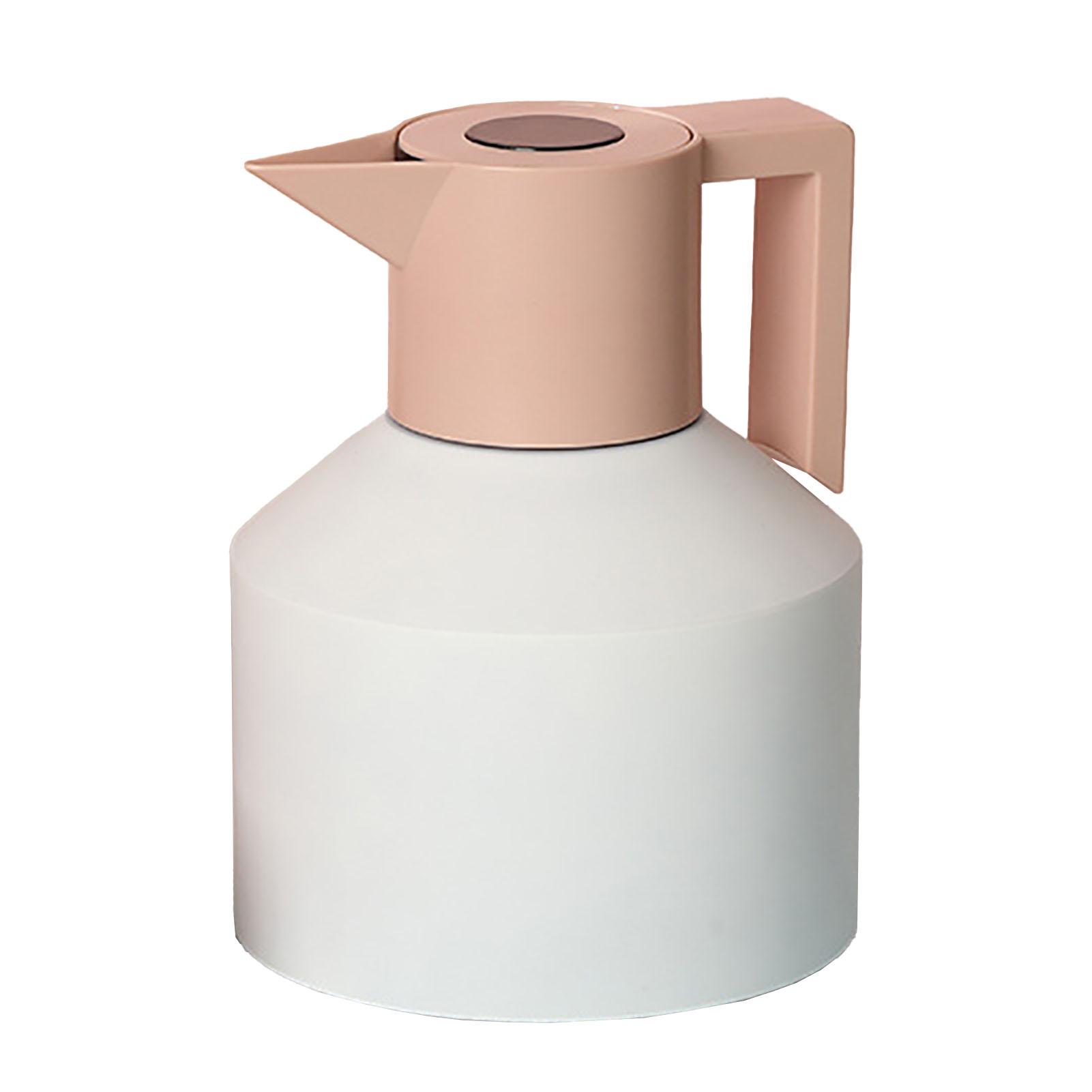 

Кофейник 1,2 л из нержавеющей стали с сохранением тепла, термозаварочный чайник для чая и кофе белый