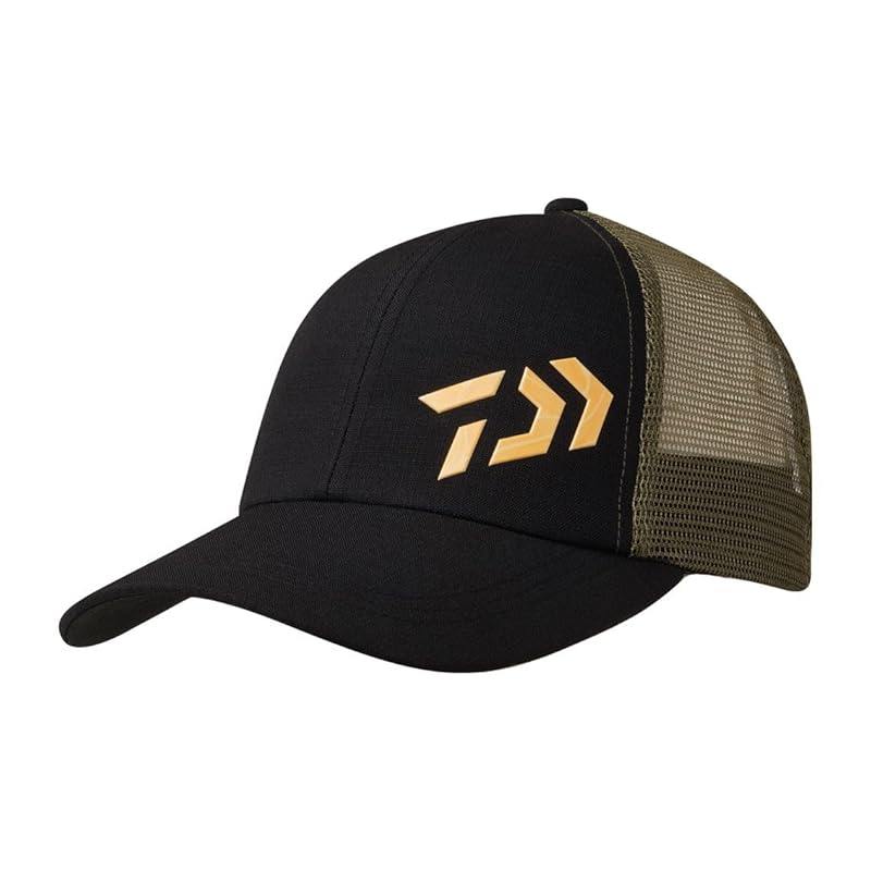 

[DAIWA] 3D logo half mesh cap 24DC-6624 black olives free