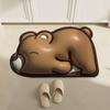 Soft Diatom Mud Toilet Toilet Door Panda Floor Mat Bathroom Moisture-wicking Slip-resistant Foot Mat Entry Door Mat Cartoon