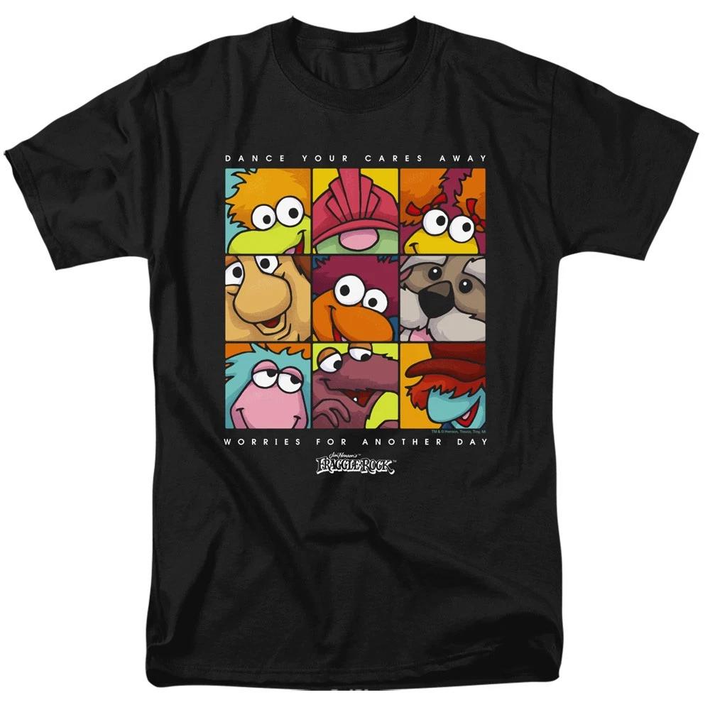 Fraggle Rock - Squared - Unisex Short Sleeve Children s T-shirt - Black 100