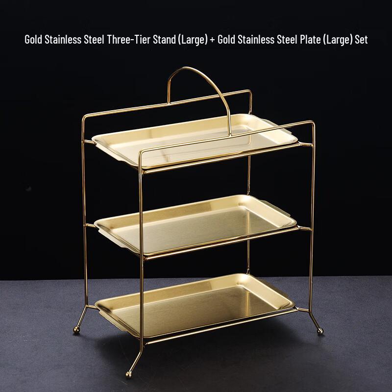 Abay Stainless Steel Rectangular BBQ Plate Storage Rack