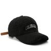 Embroidery Plush Baseball Cap Breathable Duck Tongue Hat New Sunscreen Hat  Winter