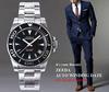 ZEEDA Jet Shark Automatic 10 ATM Water Sapphire 316L Stainless JET SHARK BLU Men's Diver's Watch, Resistant, Crystal, Steel,