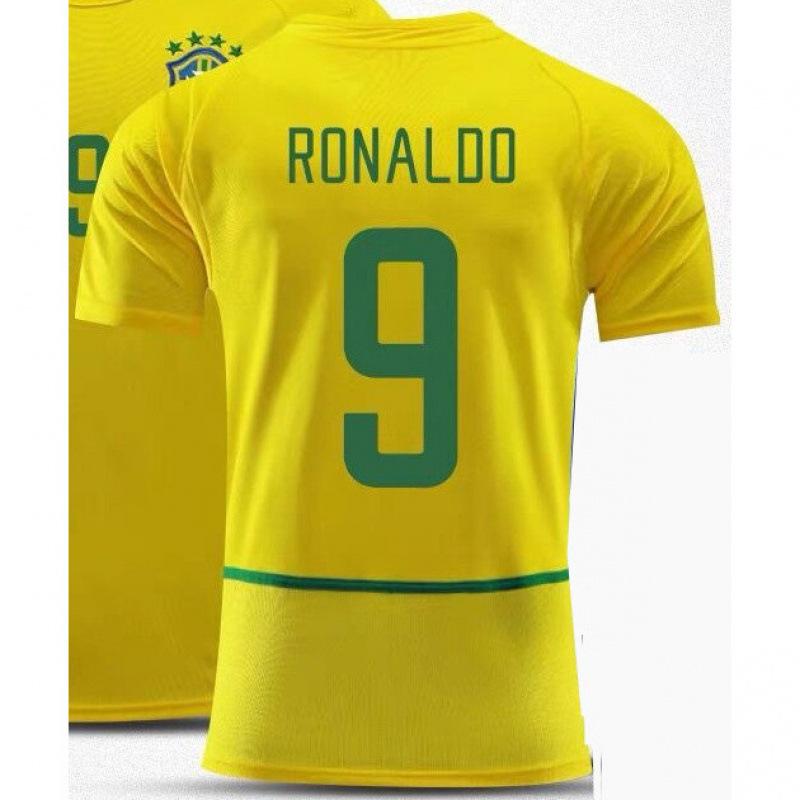 Vintage Football Jersey AC Ronaldo Zidane Maldini Lampardroba Spain Boca Carlos