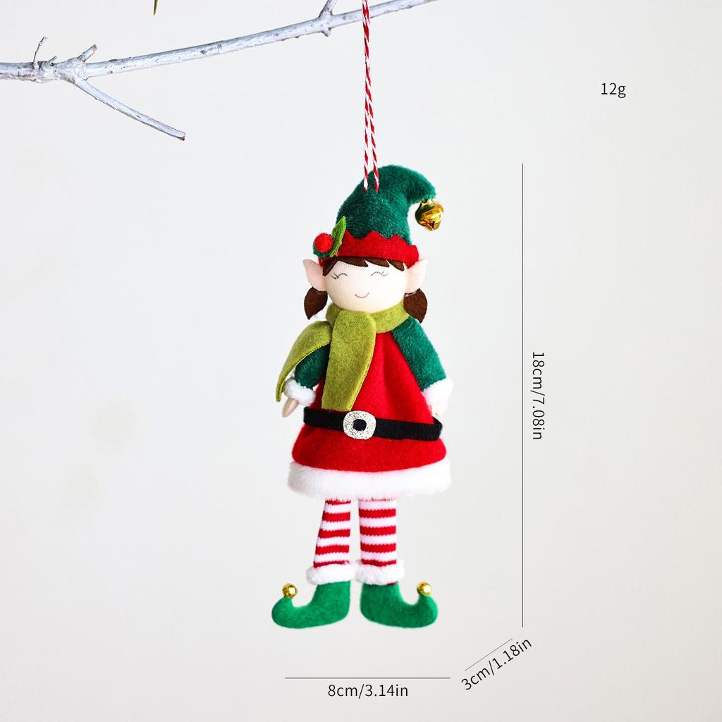 Elf Doll Ornament - Cute Ins Style Christmas Tree Decoration for Boys & Girls