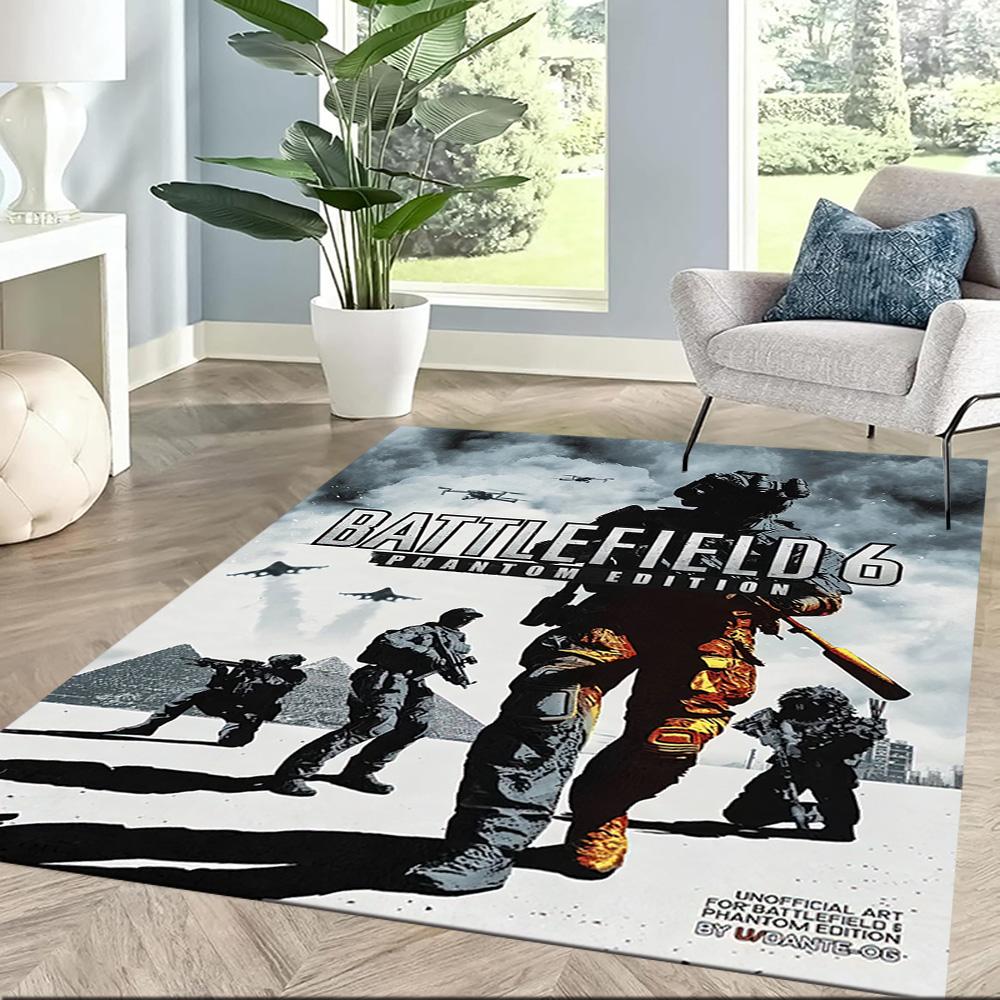 Cyberpunk Soldier Combat Square rugs are a great choice for living rooms, bedrooms, home décor, and as gifts.