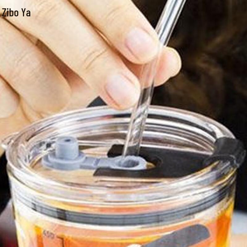 Zipo Ya 400ml Glas-Trinkbecher mit Henkel