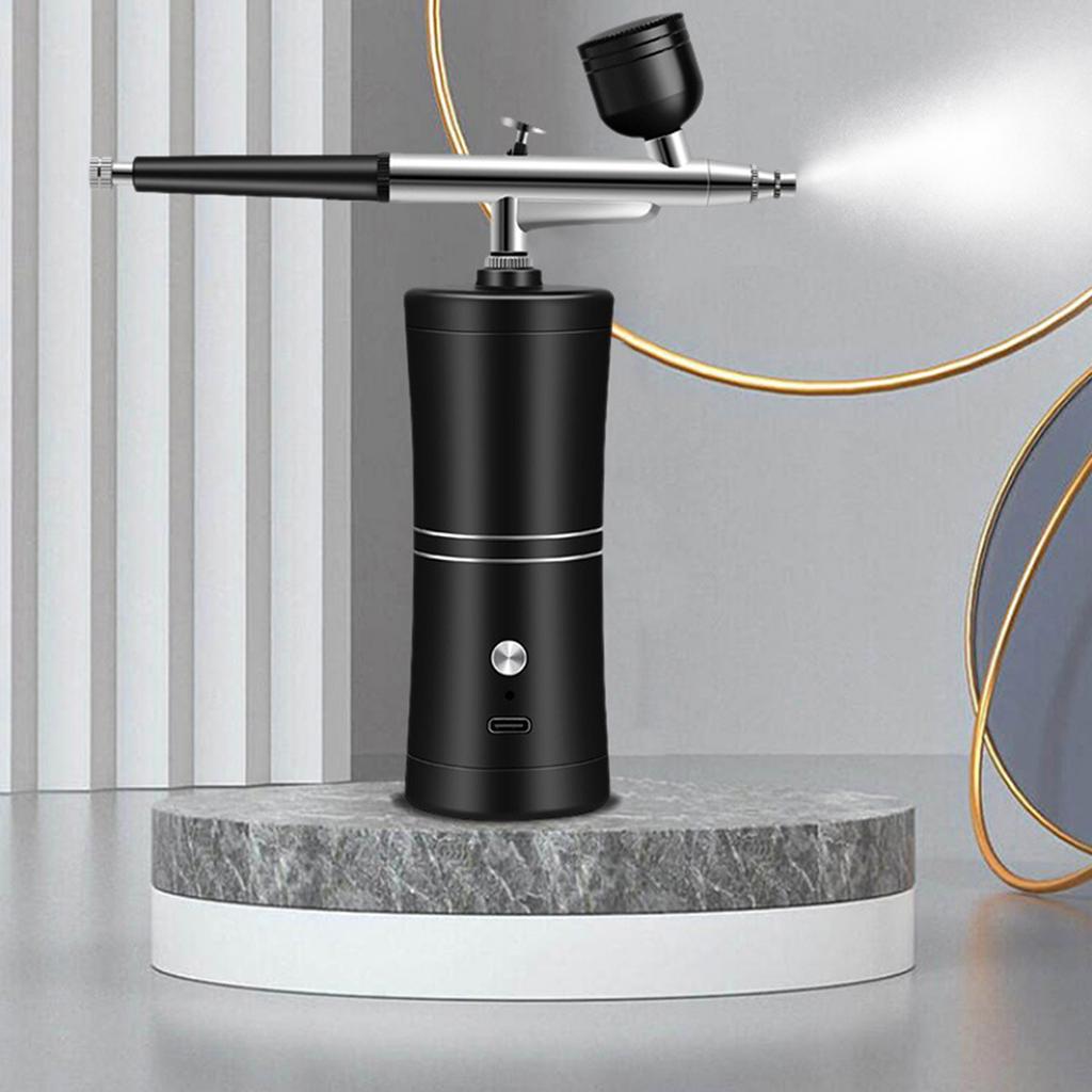 Airbrush Kit with Compressor High Pressure Cordless Airbrush Guns Portable Double Action Airbrush Compressor Handheld