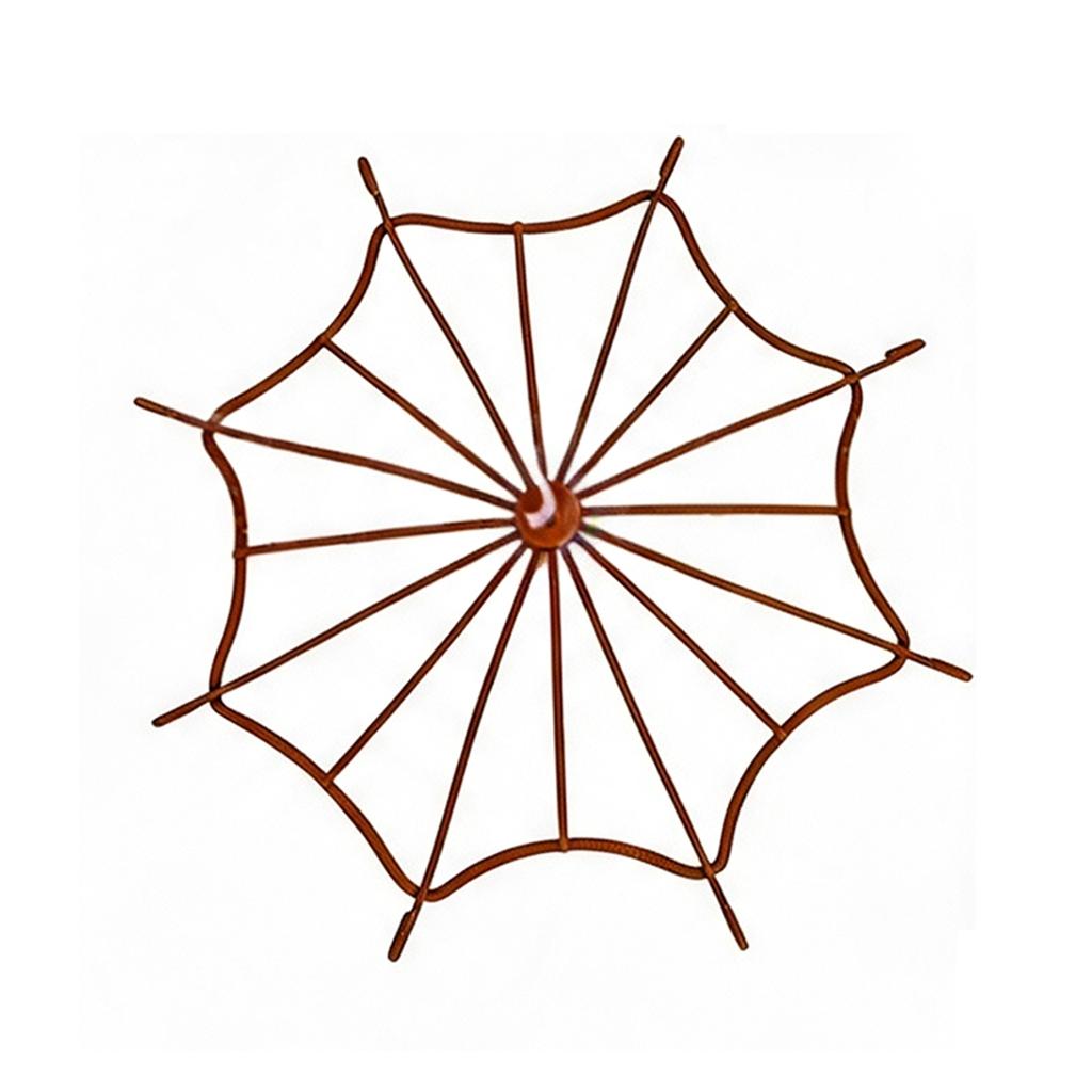 Patio Garden Decor Metal Umbrella Trellis Stake Climbing Plant Support Outdoor Iron Vintage Vine Pot