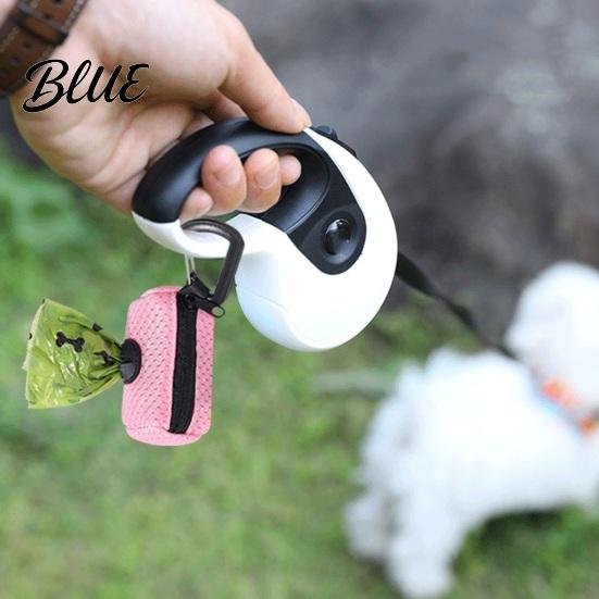 Large Opening Poop Bag Dispenser Pet Waste Zipper Closing Crossed Drawers with Hanging