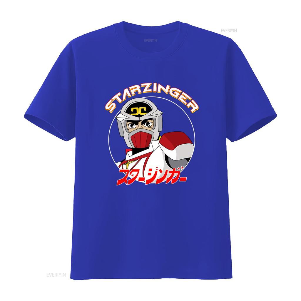 Starzinger Retro Japanese Sci Fi Space Opera Animated T Shirt for Unique Design vintage Washed Soft Stretched Unisex streetwear