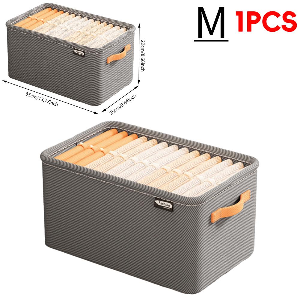 1-5 шт. Органайзер для хранения одежды, органайзер для ящиков шкафа с ручкой и стальным каркасом, коробка с отделениями для одежды для домашнего гардероба