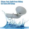High-Flow RV Utility Funnel, Compatible with 3/4" Water Inlet Systems, Heavy-Duty PETG Funnel for Winterization, Cleaning & Fluid Transfer