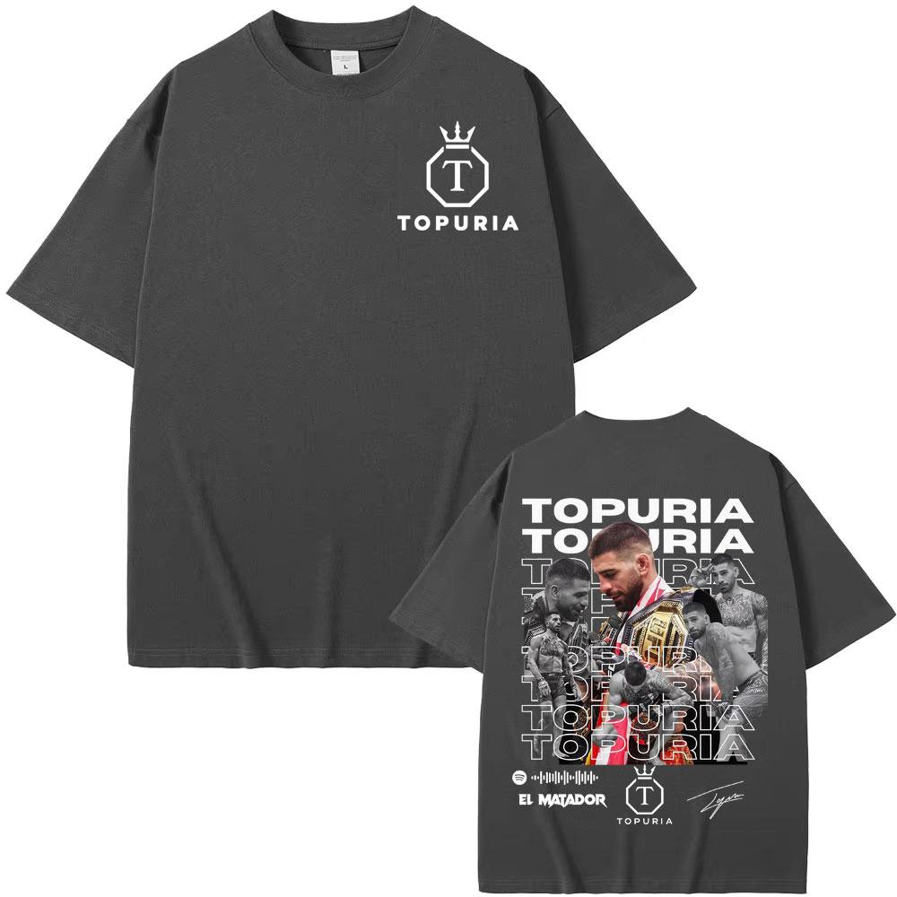 2026 El Matador Ilia Topuria Vintage Graphic T Shirt Mens Clothing Fashion Gothic T Shirts Man Summer Tops Comfort Tshirt