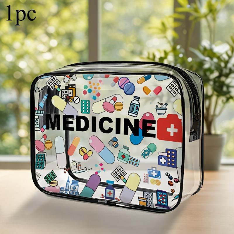 

Медична косметичка для жінок, велика місткість, дорожній органайзер, легка для очищення, косметичка для туалетних приналежностей, для щоденного використання, для подорожей, дорожня сумка для туалетних приналежностей