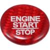 Car Push Start Button Cover Car Engine Start Button Cover Trim for Honda HR-V 2016-2021 Red