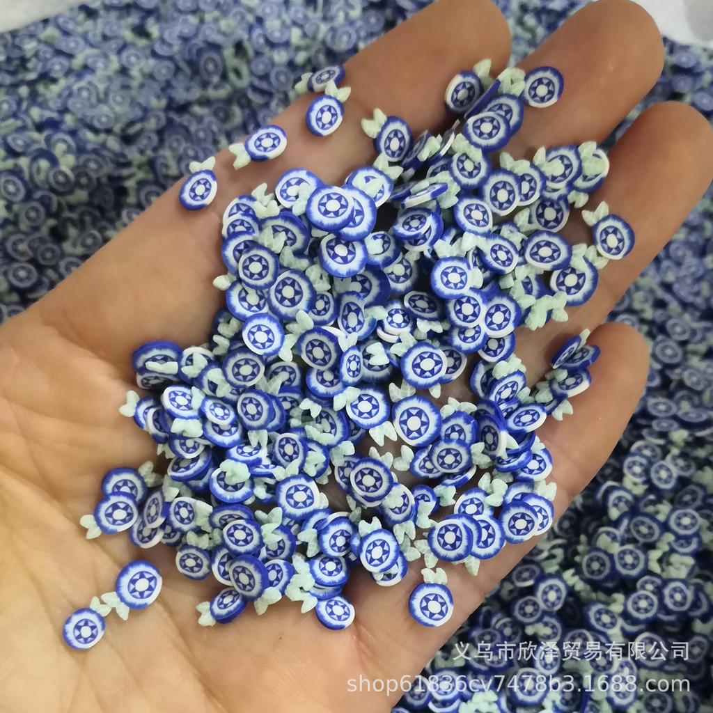 Hot Selling Miniature Polymer Clay Figurine Multi-Fruit Slices Sprinkles for Kids Craft and Slime