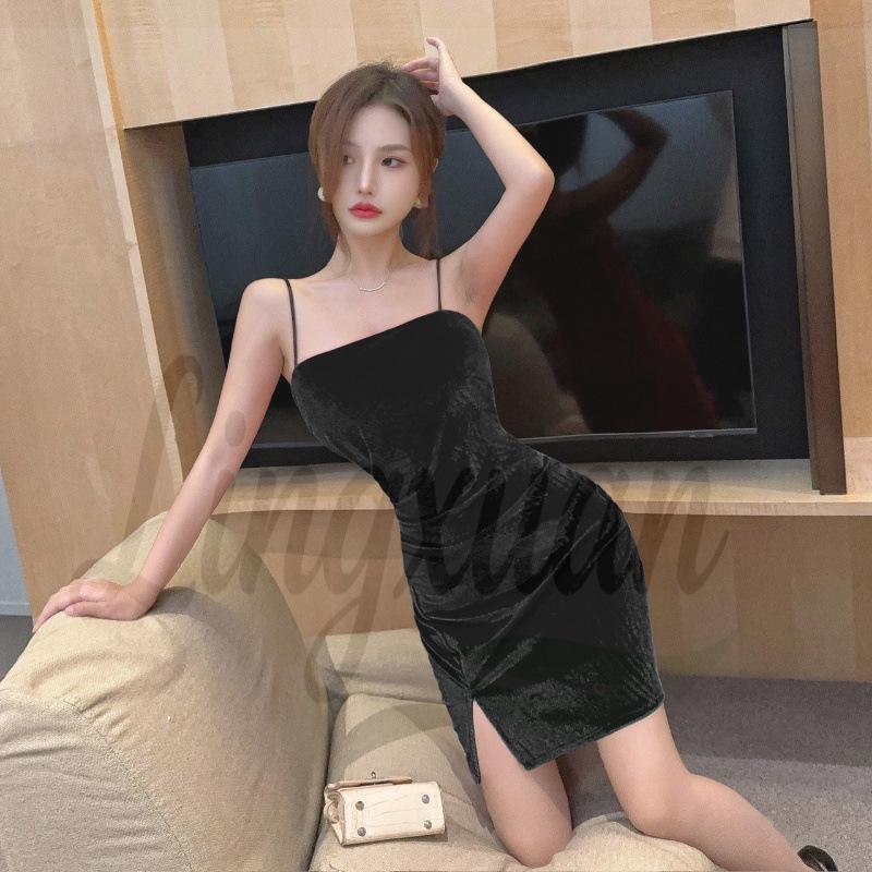 

Velvet Gold Petite Bodycon Camisole Dress Small чёрный