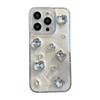 Apple 17Promax Gum Drop Hole Phone Case Is Suitable For Iphone16 Rhinestone Gemstone Cat Style Women'S Model