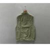 Gilet cargo style rétro coréen pour homme Veste de pêche Gilet Multi-poches Veste sans manches 100% Coton Gilet décontracté Homme