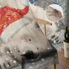 Christmas Snowflake Bear Curtains For Living Room Bedroom Home Decoration Window Voile Tulle Curtain Drapes