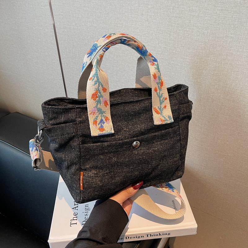 Bags Women's Daily Versatile Student Premium Denim Commuter Bag Portable Shoulder Bag