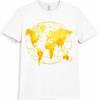 World Map T-Shirt Globe Travel Geography Explorer Teacher Gift Graphic Tee