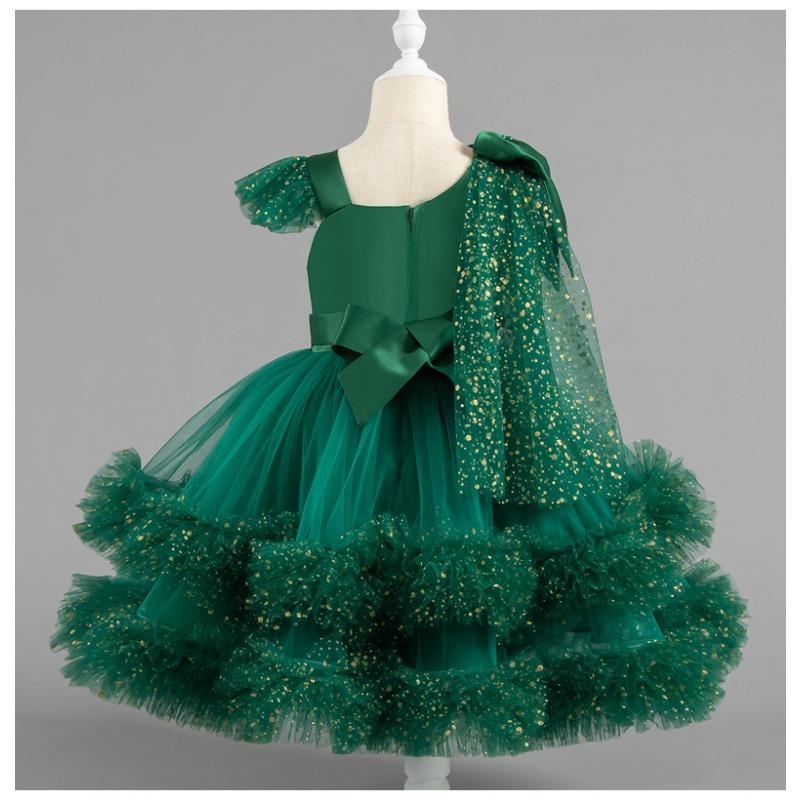 Little Girls Puffy Tulle Princess Dress Birthday Party Formal Dress