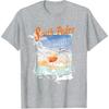 South Padre Island Texas Summer Vibe Sunset Palm Tree T-Shirt