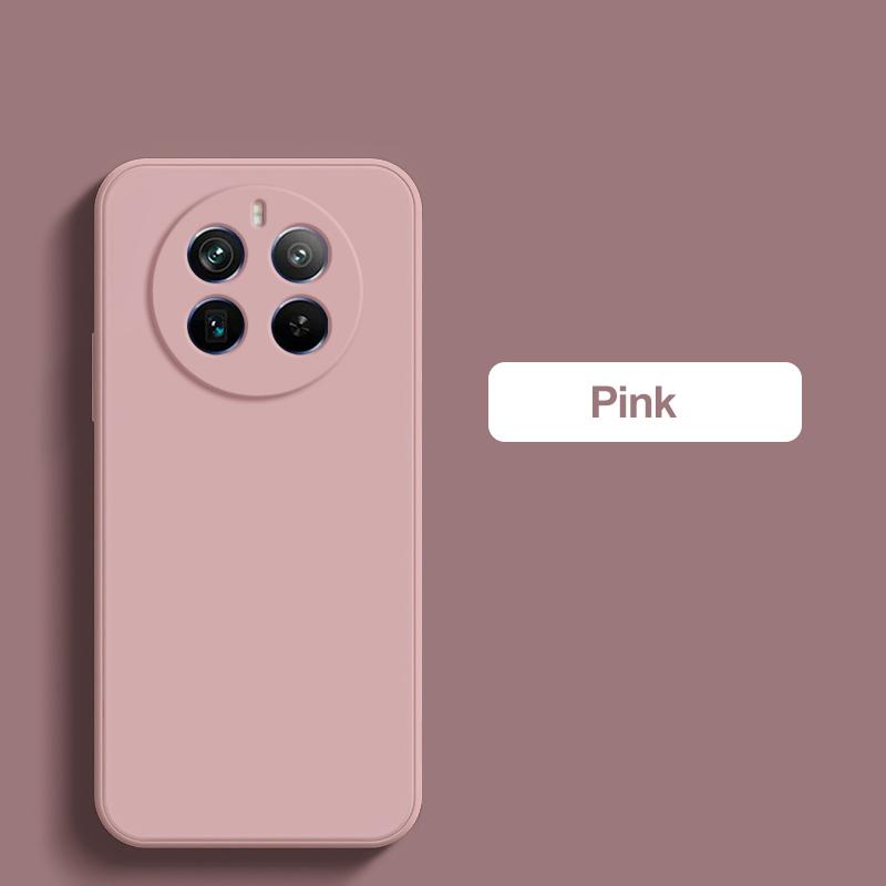

Для Чехол Для Realme 12 Pro Plus Чехол Квадратный Жидкий Силиконовый Чехол Для Телефона Realme 12 Realme12 Pro+ Pro Plus Противоударный Мягкий Чехол For Realme12ProPlus розовый