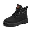 Herenmode Britse casual laarzen lente en herfst nieuw hoge schacht zachte zool antislip jeugd outdoor hoge schacht werklaarzen gele laarzen