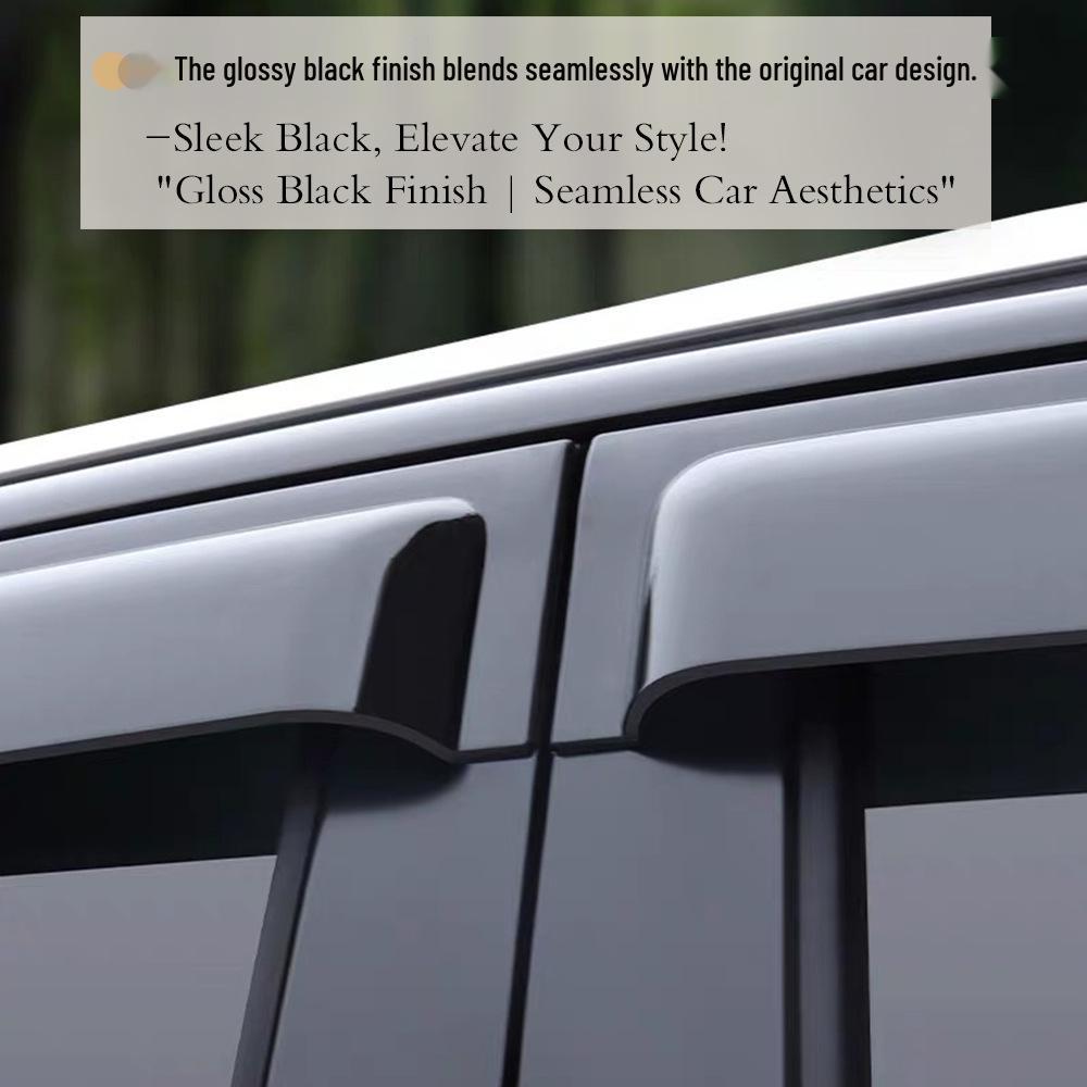Compatible with Volkswagen Sharan 7M 1995-2009: Enhanced Rain and Sun Visors for Side Windows
