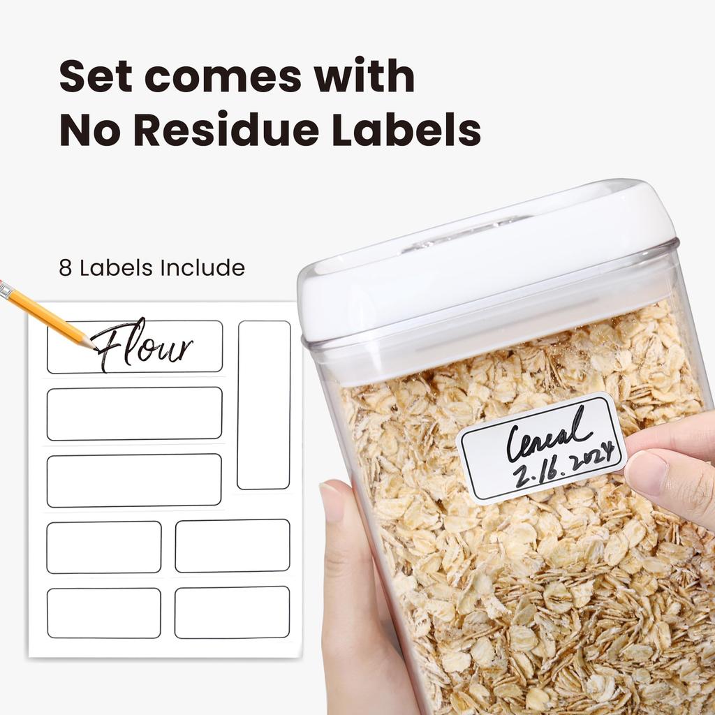 Felli Flip Tight Airtight Storage Container Set of Large Inches S Gal Dishwasher Food BPA Snacks For Kitchen and Refrigerator Storage Set, 3, Type,