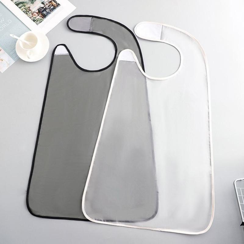 Waterproofing Adult Dining Bib Scarf for Elderly Comfortable Reusable Clothing Protector Fashionable