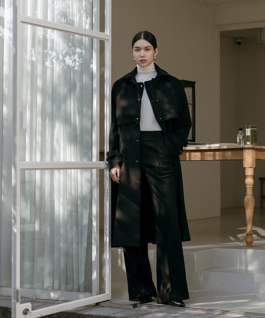 Meibeoyu Cabo Pintuck Pants _ Black