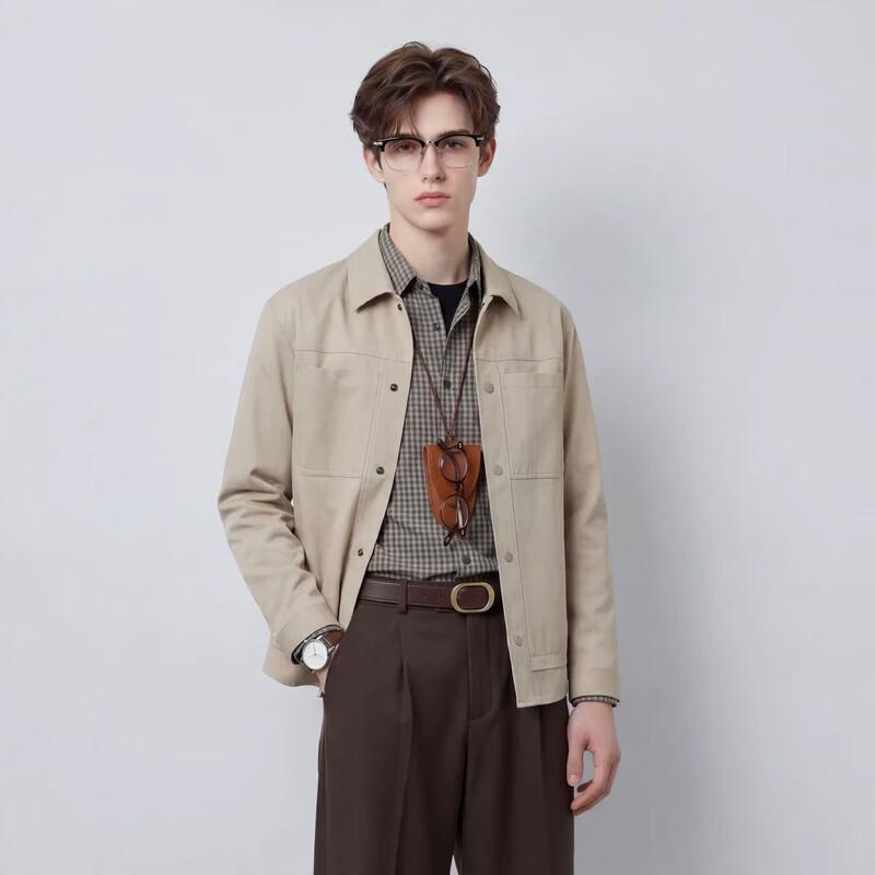 Men's Single-Breasted Lapel Jacket FXQS2351