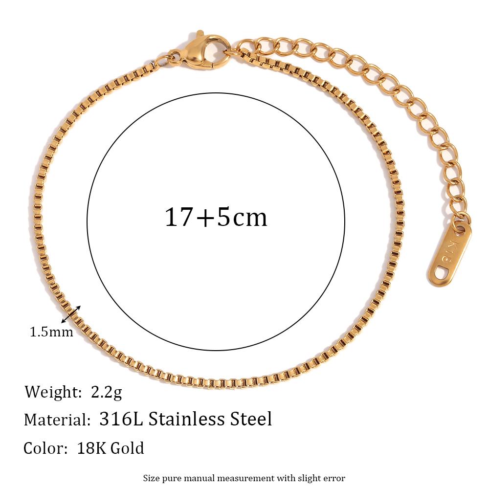 MamacitaSlay Classic paper clip chain blade chain Figaro chain twist chain stainless steel bracelets for women Jewelry
