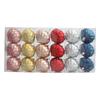 Fashion Fine Texture Christmas Ball Pendant Shiny DIY Christmas Balls Ornament Plastic Painted Thread Ball Home Decor