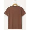 Eiffel Graphic T-shirt, Men's Casual Solid Color Slightly Stretch Round Neck Tee For Spring Summer