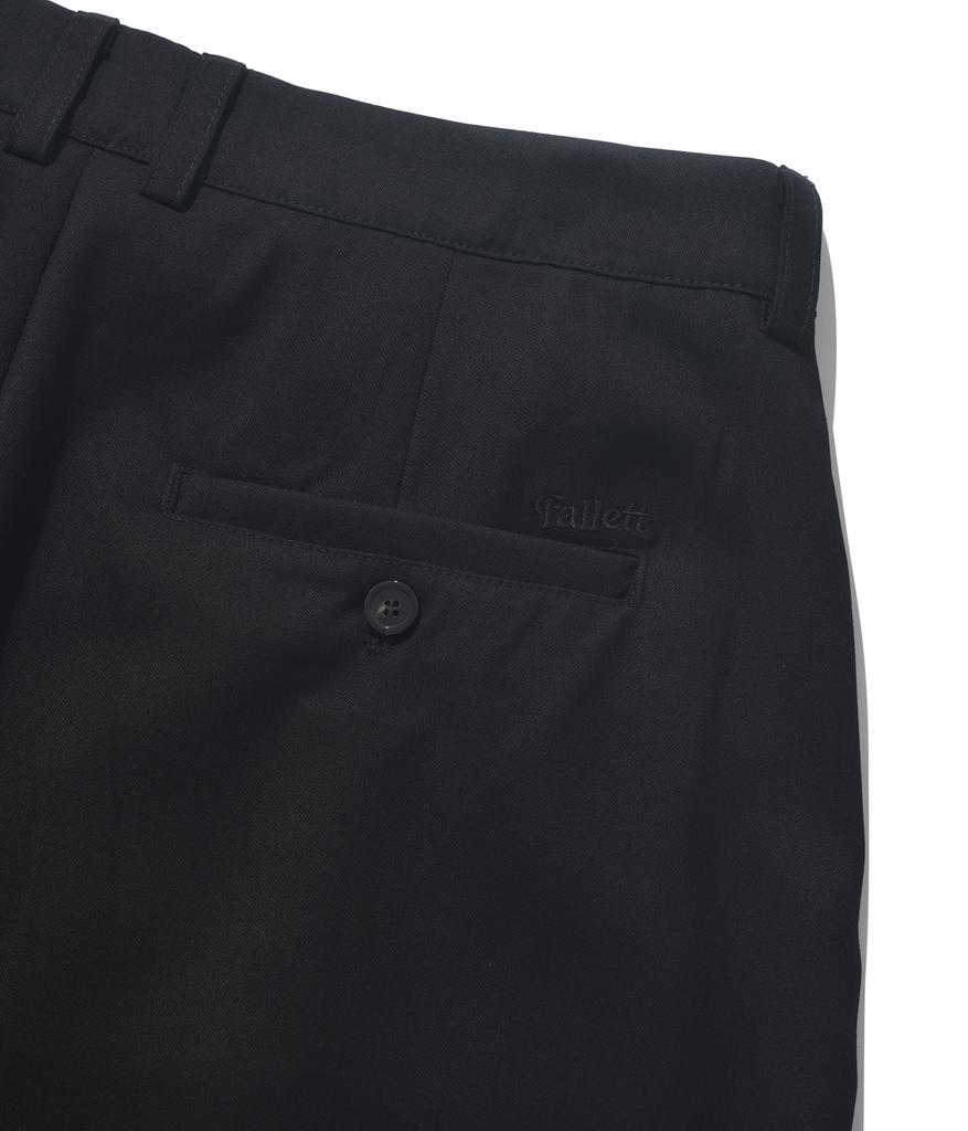 FALLETT Wide Bermuda Pants Black