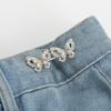 1/2Pcs Cute Four Leaf Clover Buckle Adjuster Waist Tightener Adjustable Waist Buckle Detachable Seamless Button For Pants Skirts