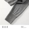 ELLE Women's Lambswool Off-Shoulder Knit Sweater