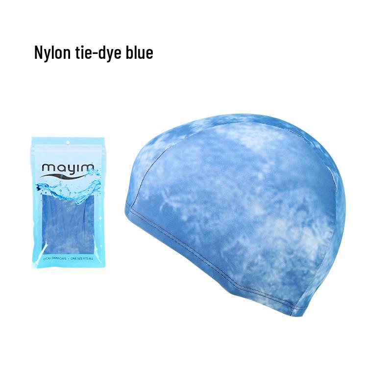 

Шапочка для плавания унисекс из полиэстера и нейлона для взрослых - дизайн с четырьмя иглами и шестью нитями