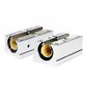 Silver SBR Open Linear Bearing Slider for CNC Woodworking, Aluminum-PVC Assembly