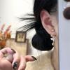Zircon Butterfly Tassel Pearl Stud Earrings - French Retro Versatile High-End Luxury 