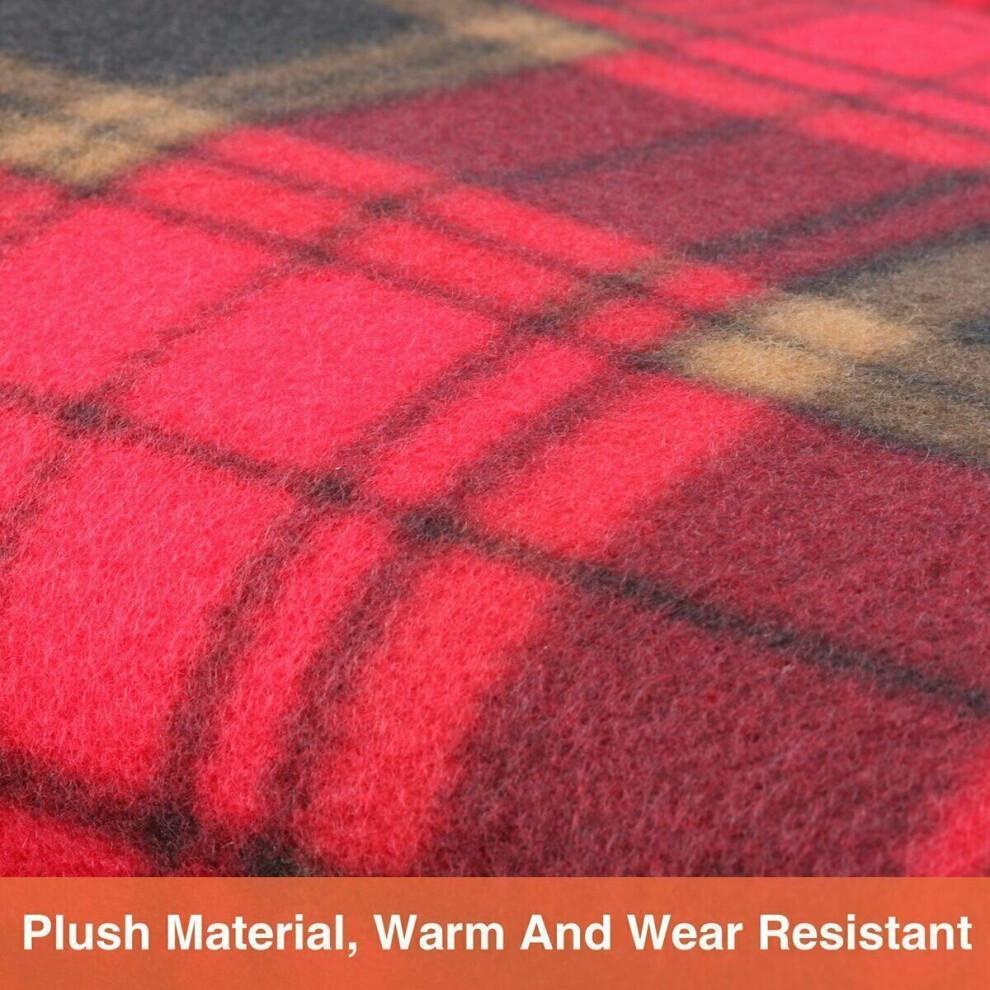 12V Electric Heated Blanket Warm Over Throw Fleece 4 Heating Levels UK