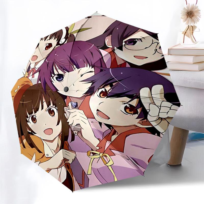 1pc Outdoor Umbrella with Anime Characters - Automatic Opening/Closing, Portable 3-Fold Design, 8-Rib Iron Frame - Perfect Gift for Fans, Travele
