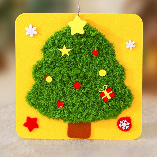 DIY Christmas Embroidery Kit Cute Tree/Stocking/Santa Embroidery Stitching Projects Xmas Sewing Craft Kit