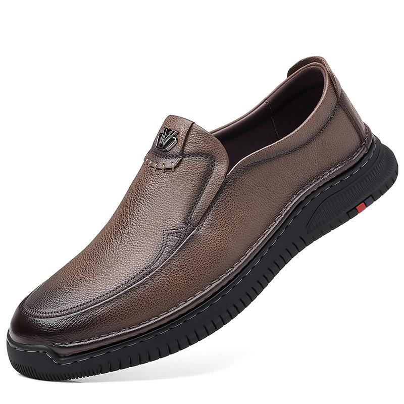 Men's Leather Shoes Casual Leather Men's Cotton Shoes Fleece Warm Men's Shoes Board Shoes Inventory
