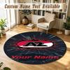 Round Rug Custom NameAZ Alkmaar Pattern Non Slip Carpet Home Floor Decor